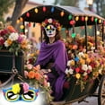 thumbnail image 4 of Summercome Day of The Dead Eyeglasses for Adults, Sugar Skull Floral Paper Glasses, Mexican Themed Dia De Los Muertos Eyewear for Kids, Day of The Dead Photo Booth Props for Party Supplies, 4 of 9