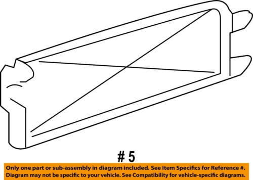 GM OEM Roof Rack Rail Luggage Carrier-Rear Cover Left 20983991