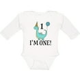 thumbnail image 3 of Inktastic First Birthday Dinosaur Party 1 Year Old Boys or Girls Long Sleeve Baby Bodysuit, 3 of 5