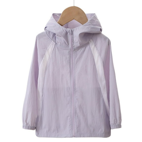 XBASW Kids Youth Upf 50  Sun Protection Jacket Zipper Sunsuits for Boys Girls Quick Dry Hooded Rash Guard 4-15 Years