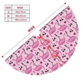 thumbnail image 3 of Yiaed Cute Watermelon Flamingo Print Christmas Tree Skirt , Tree SkirtsTree Mat for Christmas Winter Holiday Indoor Decorations-36", 3 of 7
