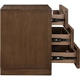thumbnail image 6 of Meridian Furniture Weave Brown Oak Veneer Night Stand, 6 of 10