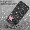 thumbnail image 2 of Decase for Google Pixel 10 /10 Pro Case, Shockproof Glitter Bling Sparkly TPU and PC Silicone Shiny Girl Women Thin Protective Cover, Black, 2 of 7