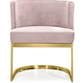 thumbnail image 4 of Meridian Furniture Gianna Pink Velvet Dining Chair, 4 of 5