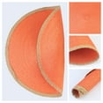 thumbnail image 5 of Farmhouse Placemats Set of 6 Woven Placemats for Dining Table Decor, Washable Rustic Kitchen Table Mat Orange 15inch, 5 of 6