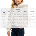 thumbnail image 3 of Annhoo Big Boys Girls Zip Hooded Jackets Winter Fleece Long Sleeve Outdoor Coat Cute Fashion Cropped Outerwear, 3 of 9