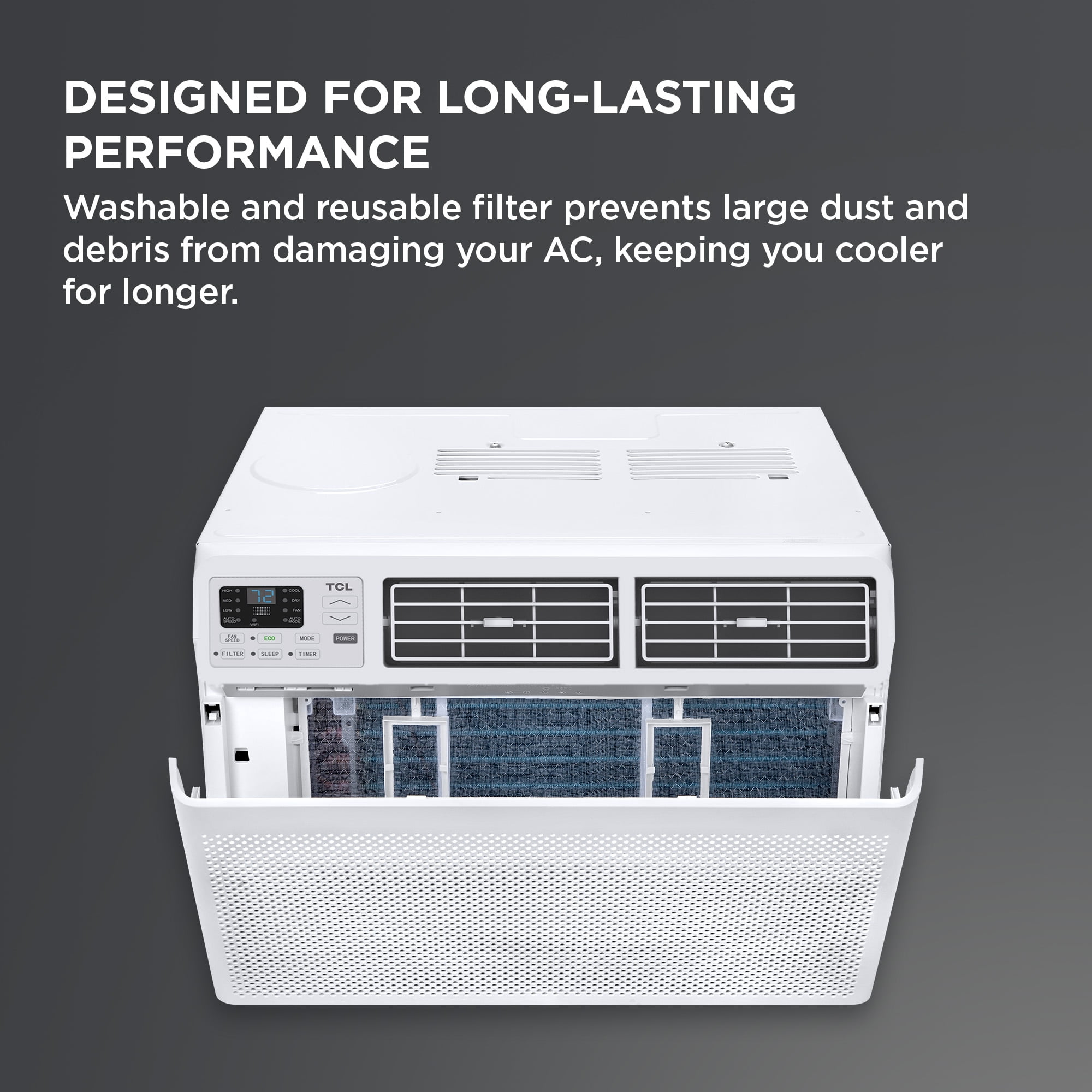 TCL 12,000 Btu - 550 Sq ft Window Air Conditioner, White