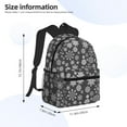 thumbnail image 3 of Fotbe simple white Snowflake Lightweight Casual Laptop Backpack for Men and Women, Daily use Waterproof backpack, Backpack for College, 3 of 7