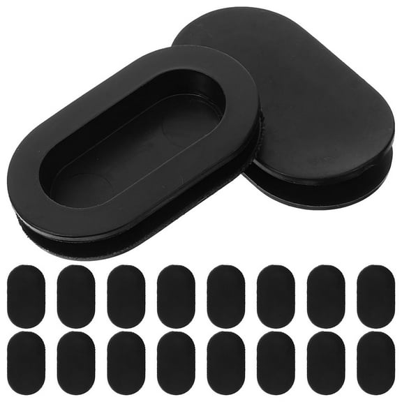 PBPBOX 20Pcs Piggy Bank Stopper Rubber Sealing Coin Storage Dustproof Easy Retrieval Double Layer Black