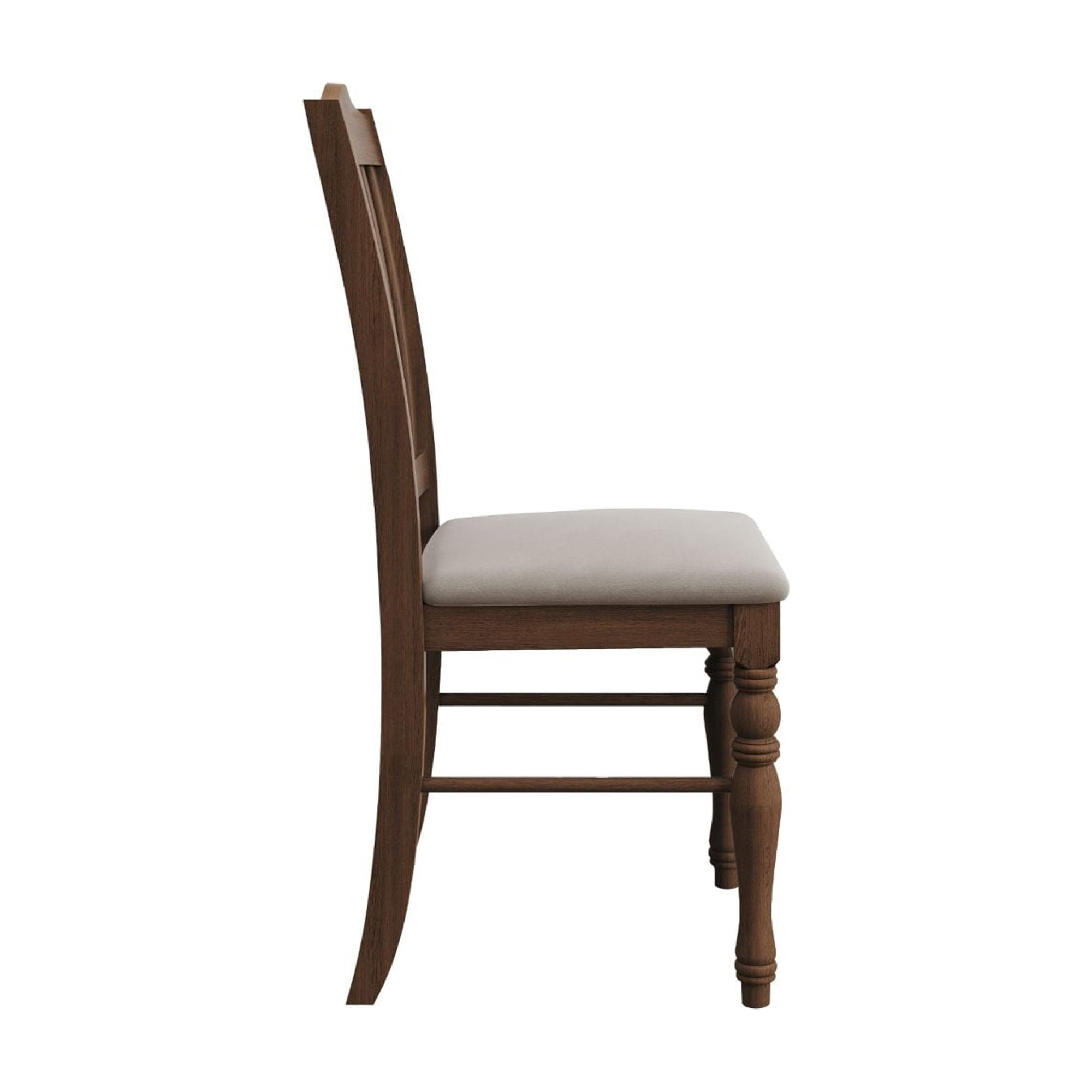 Home Design Mayfield Dining Chair (Set of 6), Warm Gray/Brown