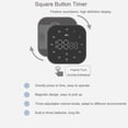 thumbnail image 4 of kurtrusly LED Timer With Magnetic Stripe Attachable To Metal Surfaces LED High-definition Display Accurate Travel Time ABS white, 4 of 5