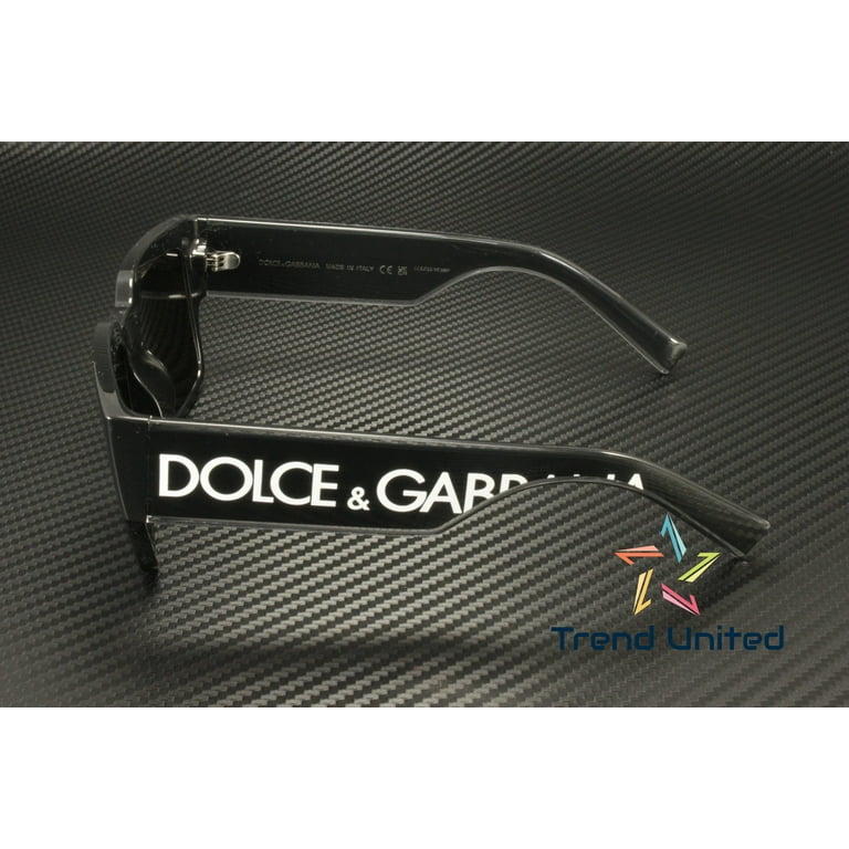 Dolce & Gabbana Unisex DG 6184 Black Plastic Square Sunglasses