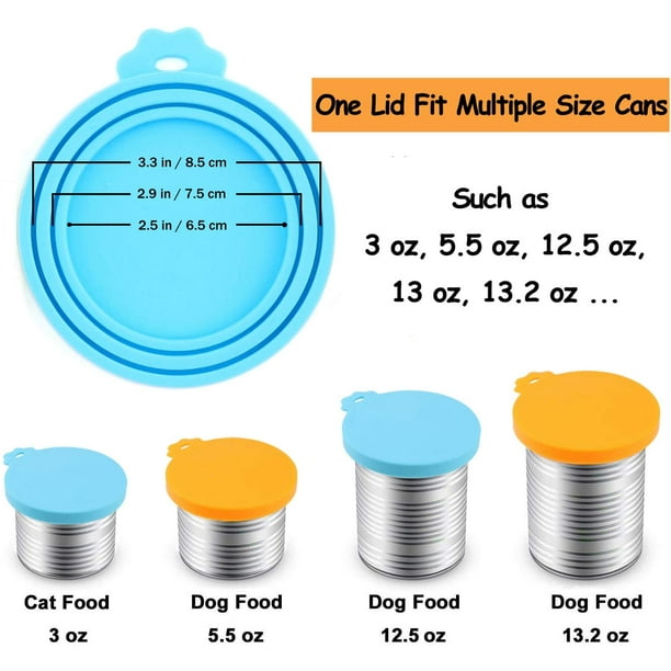 Dog food can cover top