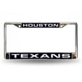 thumbnail image 1 of Houston Texans Laser Chromé Cadre de Plaque d'Immatriculation, 1 of 1