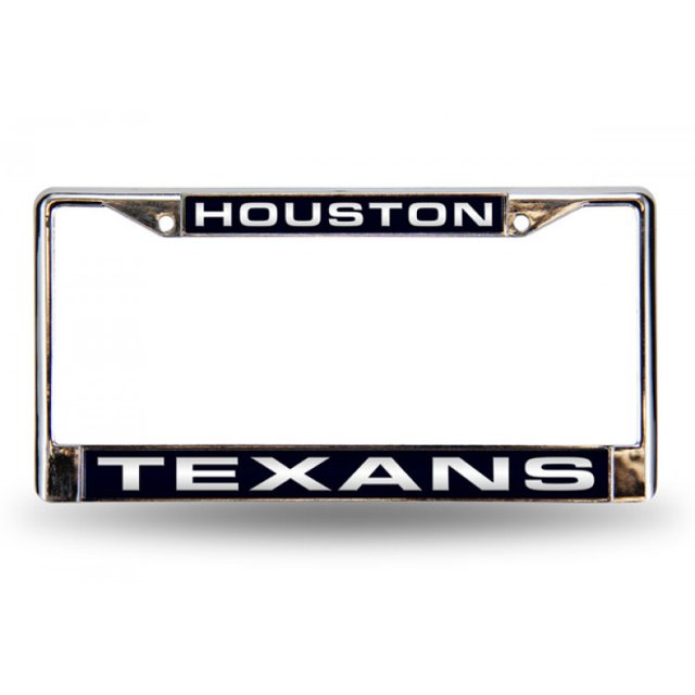 Houston Texans Laser Chromé Cadre de Plaque d'Immatriculation