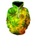 2024 Weed Men Women Hoodies Sweatshirts Sunflower Pattern Printed