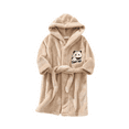 thumbnail image 1 of WOLLED Robe en Polaire pour Garçons et Filles, à Capuche, Couleur Unie, 1-12 Ans, 1 of 7