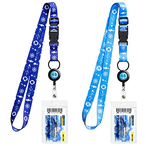 Cruise Lanyards Adjustable Lanyard With Retractable Reel Waterproof Id Badge Holder For All Cruises Ships Key Cards 2pack Walmart Com Walmart Com