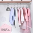 thumbnail image 6 of Kids Velvet Hangers，50 Pack Baby/Toddler Non Slip Felt Hangers，Gray, 6 of 8