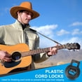 thumbnail image 4 of Uxcell Round Cord Lock, Plastic Single Hole Spring Loaded Toggle Stoppers Black, 4 of 7
