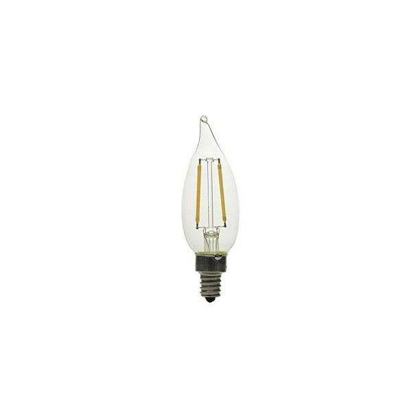 kichler clear 25w equivalent 2.5w dimmable b10 vintage soft led