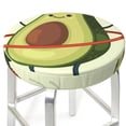 thumbnail image 3 of Honeii Avocado1 Bar Stool Covers – Perfect Fit for 12" to 14" Round Stools, Crease-Resistant, Stretchy, Washable & Dustproof Seat Slipcovers-14 inch, 3 of 7