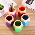 thumbnail image 3 of EGYMEN Colorful Pen Holder, Desktop Organizer Pen Cup, Multi-Purpose Pencil Dispenser, Stationery Storage Container, 3 of 8