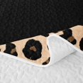 thumbnail image 5 of Meiyoeat Animal Leopard Letter R Bed Spread Queen for Girls,Classic Polka Dot Queen Coverlet Set for Bedroom,Black Beige Brown, 5 of 7