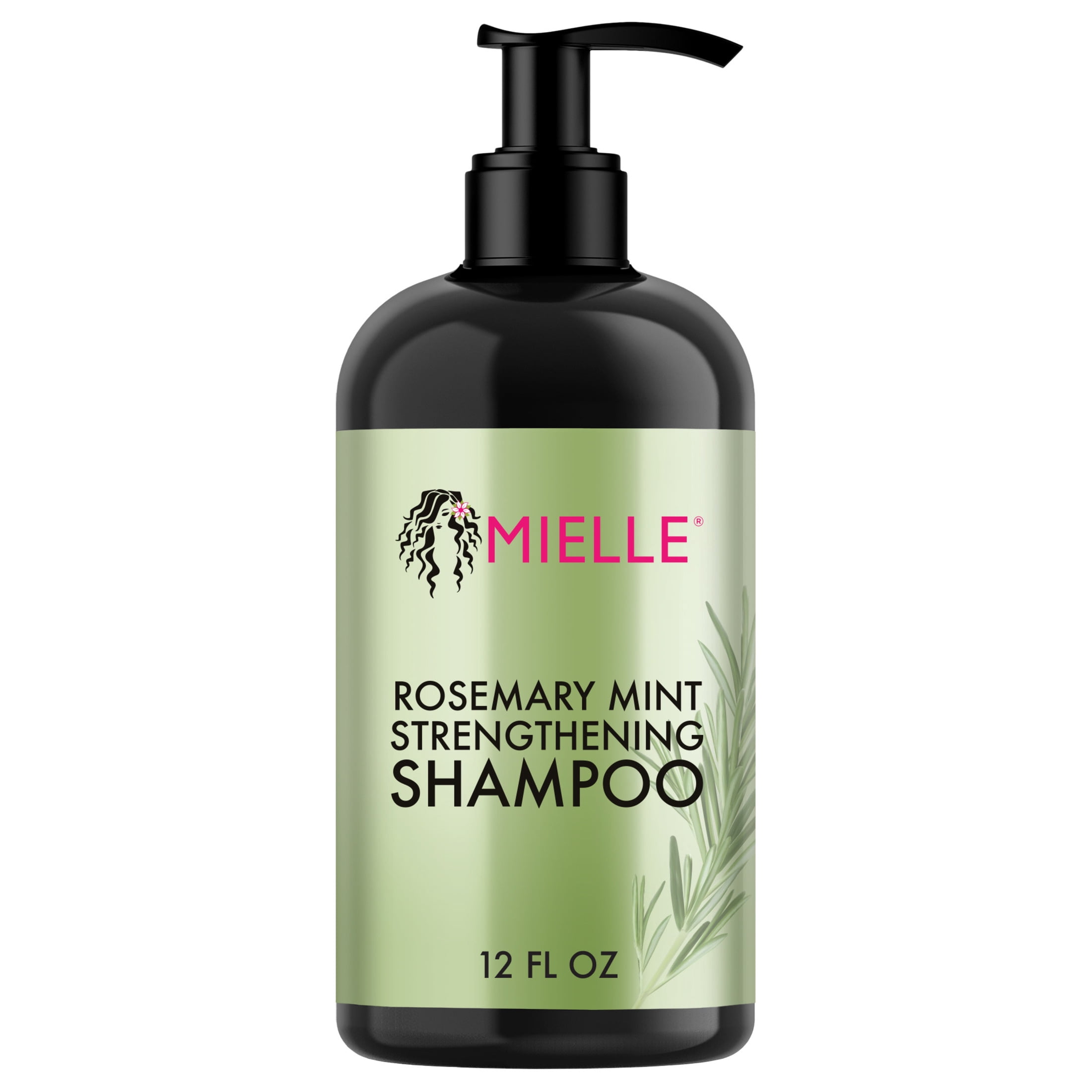 Mielle Organics Rosemary Mint Shampoo and Conditioner with strengething hair oil