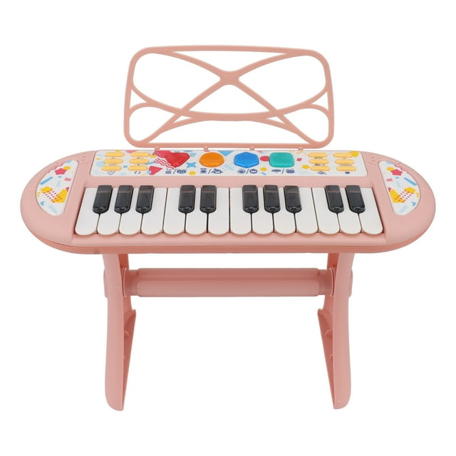 Piano con teclado para niños altavoz estéreo piano electrónico para niños 24 teclas educativo para el hogar para niñas Anggrek Otros