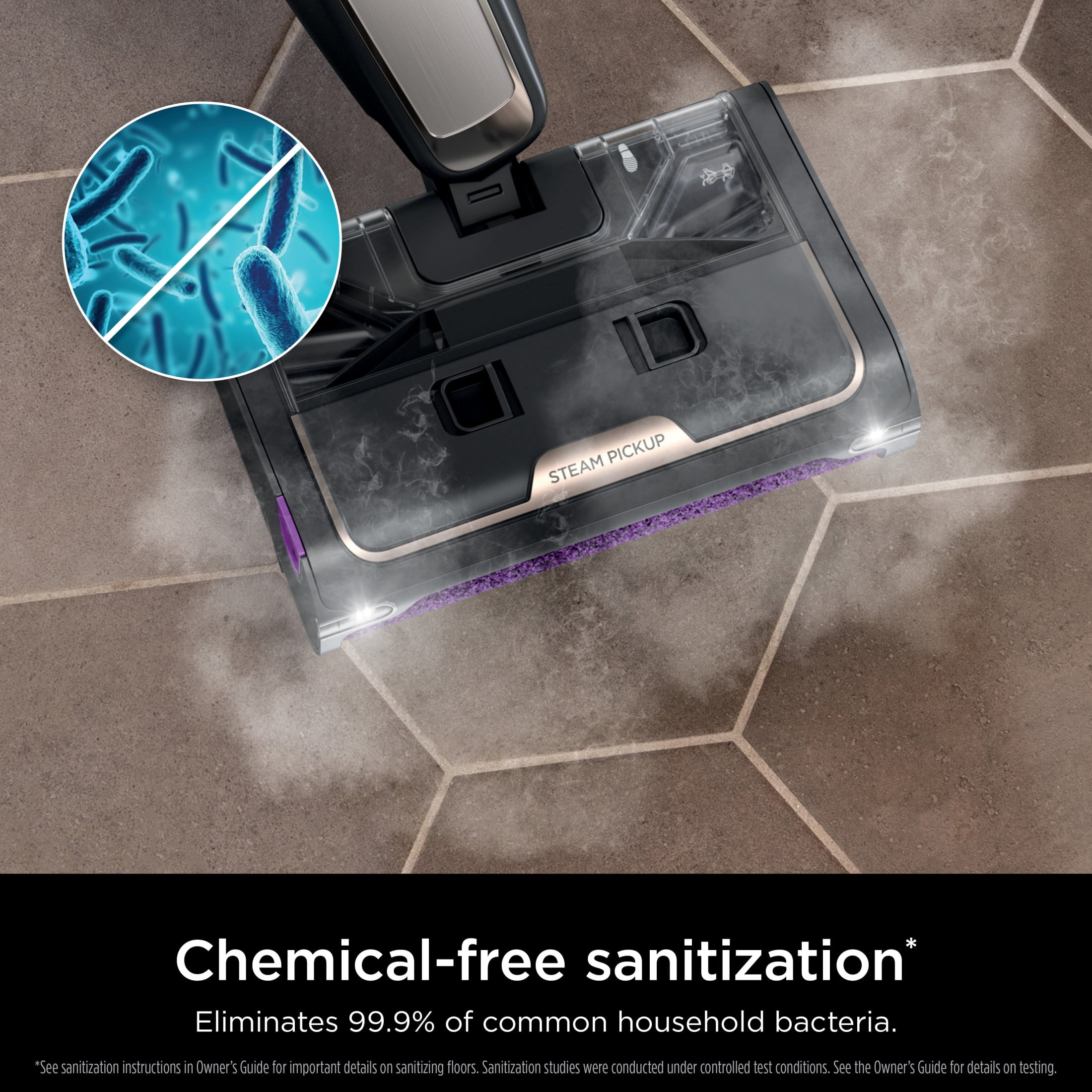 Shark Steam Pickup 3-in-1 Mop, Vacuum, Hard Floors, Picks Up Debris, Scrubs and Steam Sanitizes, SD201QRD Paprika