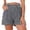Grey, variant on Shorts for Women Shorts High-Waist Corduroy Casual Shorts for Summer Blue XL
