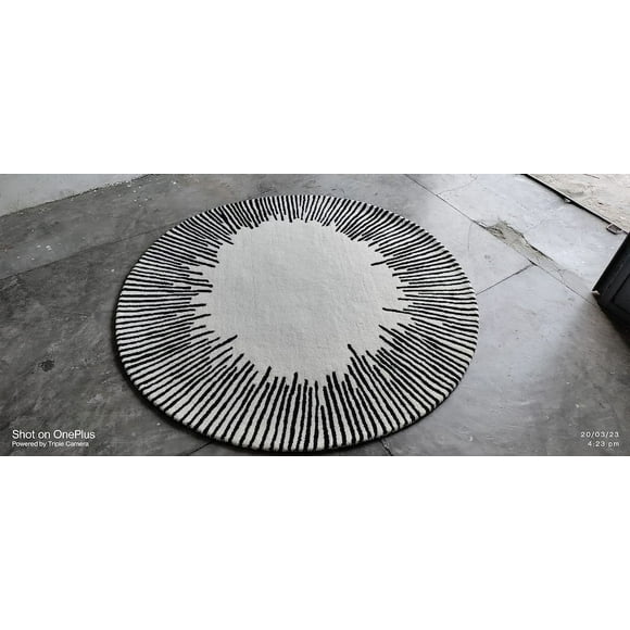 Tapis Fait à la Main de Qualité Supérieure avec Motifs Linéaires Fabriqué avec 100 % Laine de Nouvelle-Zélande Meilleures Suites dans Votre Salon