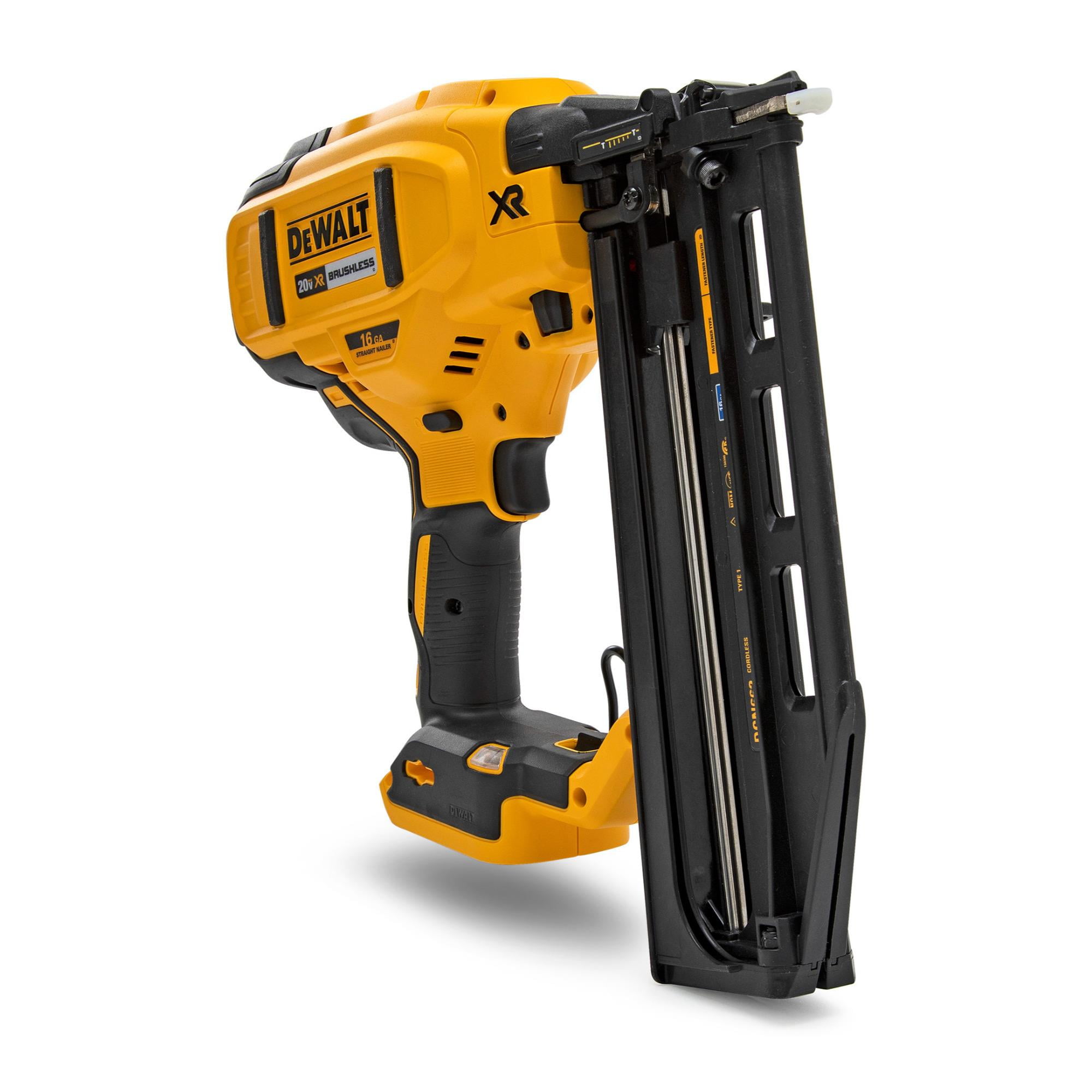 DEWALT 20V MAX XR Finish Nailer Straight 16GA DCN662B Walmart
