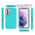 thumbnail image 2 of Galaxy S22+ 5G Cases, Sturdy Phone Case for Galaxy S22+ 5G 6.6", Tekcoo Full-Body Shockproof Protection Heavy Duty Armor Hard Plastic & Rubber Rugged Bumper 3-in-1 Case Cover -Mint, 2 of 6