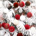 thumbnail image 4 of WWW Sale Clearance 2025 Hangs 12 Pcs Velvet Christmas Set Glitter Christmas Tree Ornaments Decoration Flocked Christmas Ornaments Velvet Xmas Tree Hanging For Indoor Outdoor Holiday Party Decor, 4 of 8