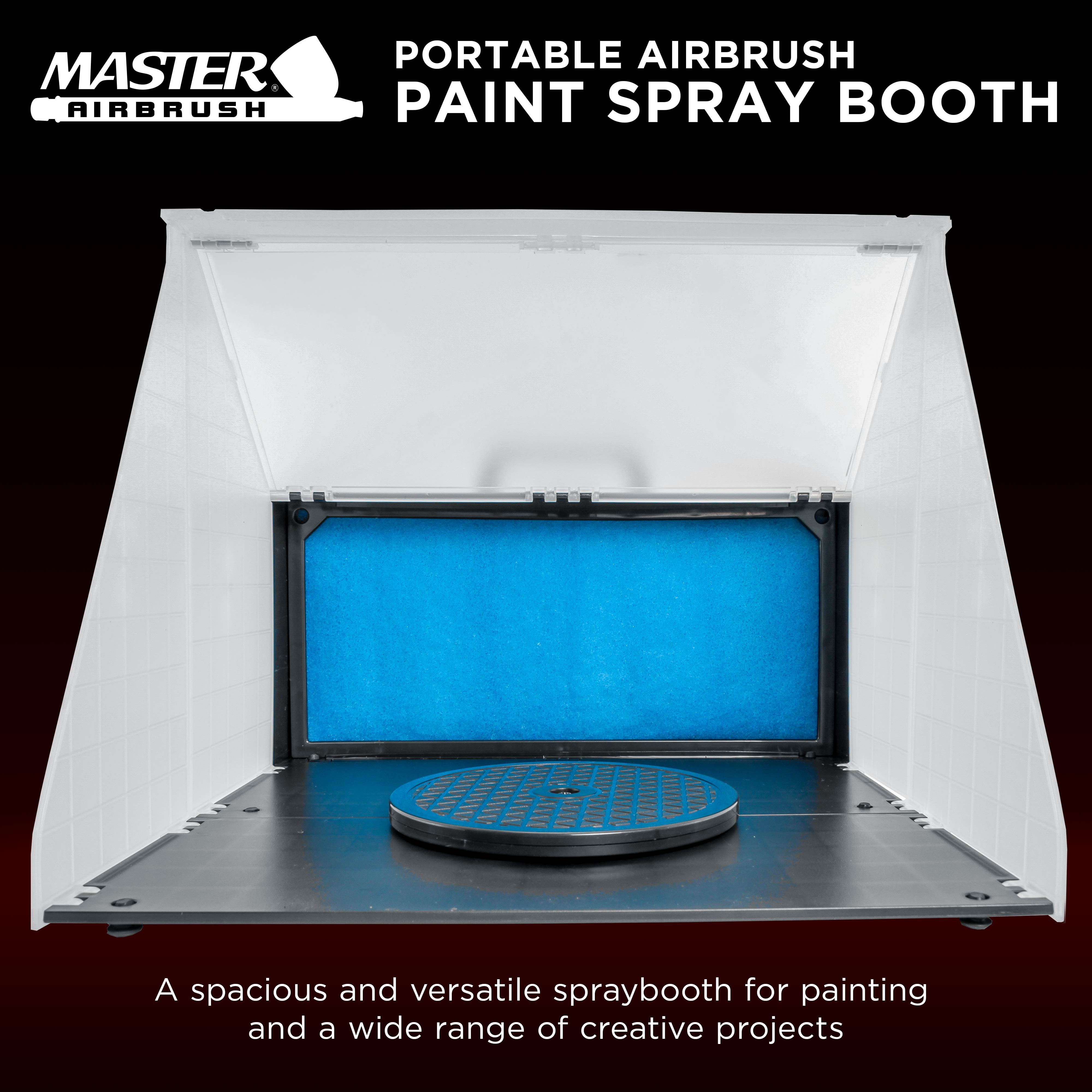 Portable Hobby Airbrush Paint Spray Booth Kit Odor Extractor Gun Toy Model Parts