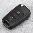thumbnail image 3 of HLONK 3 Button Car Remote Flip Key Fob Case Protective Cover Shell Fit for KIA Soul 2012 2013, 3 of 7