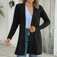 thumbnail image 2 of UYISJ Women's Lightweight Cardigan Sweater Casual Long Sleeve Knit Cardigan Open Front Outerwear Jacket with Pockets XL, 2 of 7