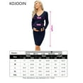 thumbnail image 5 of Maternity Ribbed Knit Long Sleeve Wrap V Neck Bodycon Fall Casual Sweater Mini Dress with Belt, 5 of 5