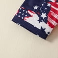 thumbnail image 6 of Mercatoo Toddler Baby Boy Independence Day Clothes Sleeveless Letter Print Vest Top American Flag Shorts 2Pcs Outfit Set, 6 of 6