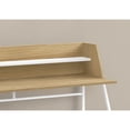 thumbnail image 2 of Contemporary Home Living 47.25" Natural Brown and White Wood Look Rectangular Computer Desk with, 2 of 4