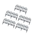 thumbnail image 2 of Dalazy Artificial Garden Fence Ground Insert Flower Bed Lawn Plant Edging Interlock, 2 of 9