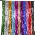 thumbnail image 3 of Haobase 2 Pack 3.28 Ft x 6.56 Ft Tinsel Foil Fringe Curtains, Metallic Foil Curtains Party Photo Backdrop for Wedding Birthday Party Baby Shower Graduation Decorations, 3 of 4
