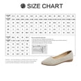 thumbnail image 2 of unbranded 1Par Femenino Beige Flats Con Punta Antideslizante Y Confortable, 2 of 8