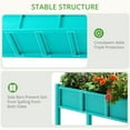 thumbnail image 3 of Dycanpo Raised Garden Bed with Legs and Storage Shelf, Outdoor Planter Box, 47x19x28in, Aruba Blue, 3 of 9