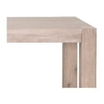 thumbnail image 3 of BenJara Wooden Rectangular Dining Table with Two Extension Leaves and Block Legs, Brown, 3 of 4