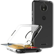 Case for Motorola Moto C (5 inch) MaiJin Soft TPU Rubber Gel Bumper Transparent Back Cover