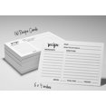 thumbnail image 6 of Inkdotpot Recipe Card 6x4 inch Single-Sided Recipe Design Cards White Classic Recipe Cards Wedding-Bridal Shower-Baby Shower- Pack of 50, 6 of 6