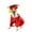 Red, variant on Dog Graduation Cap and Gown Set - Adjustable Knit Fabric with Gold Tassel, 3 Sizes (S/M/L) for Small Dogs & Cats to Medium Dogs, Washable Formal Pet Graduation Attire (Black)